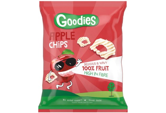 100% jablčné chipsy