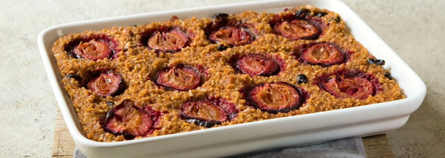 Nadýchaný slivkový jáhelník