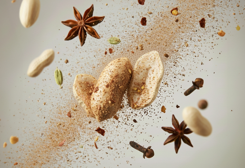 Karamelizované arašidy s korením