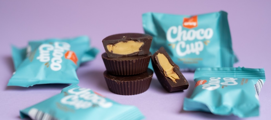 Čokoláda choco cups horká čokoláda a pistácie Grizly
