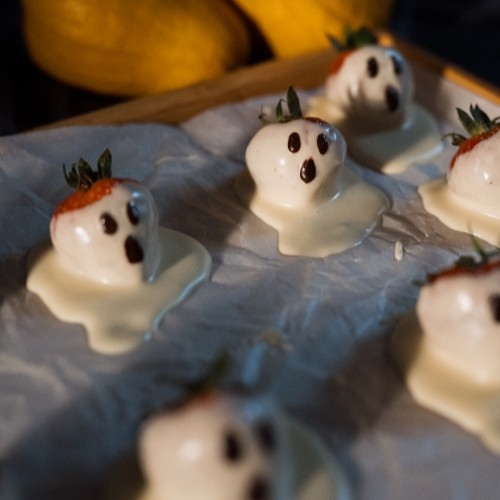 Halloweensky recept duchovia – čokoládové pecičky na varenie Grizly