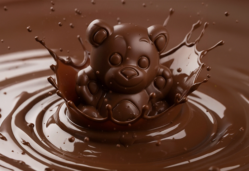 Čokoládový medvedík – detail