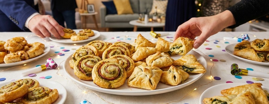 Slaný snack – slimáky z lístkového cesta – tip Silvester s Grizly