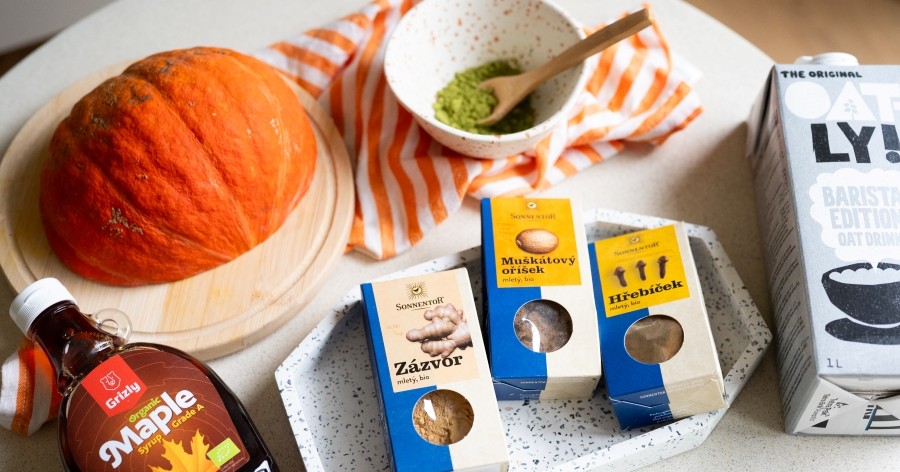 Matcha tea Grizly – Matcha pumpkin spice latte ingrediencie