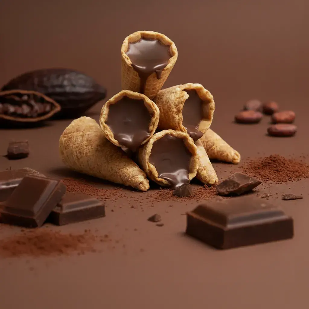 Mini kornútky s horkou čokoládou