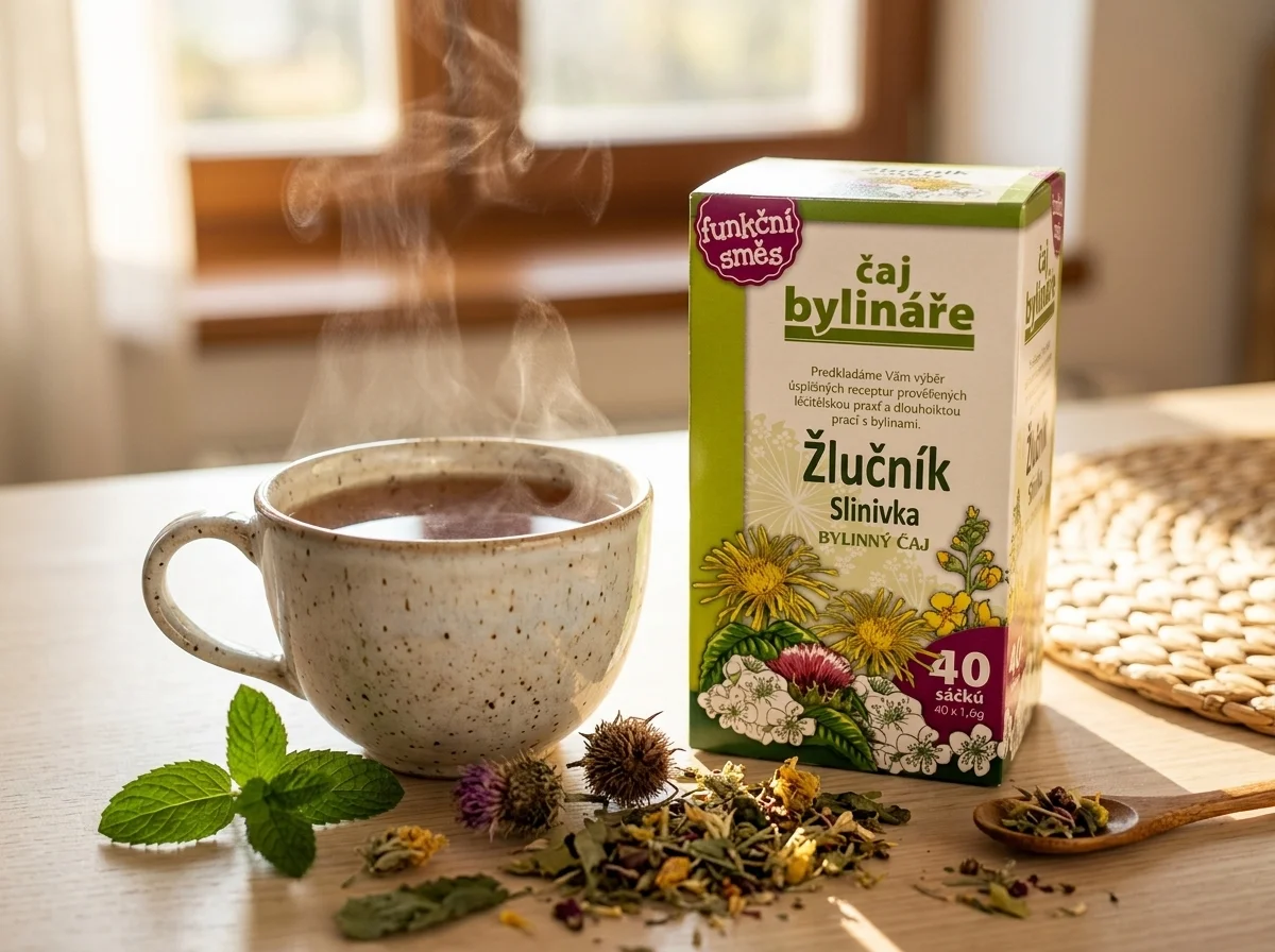 Bylinný čaj v šálke