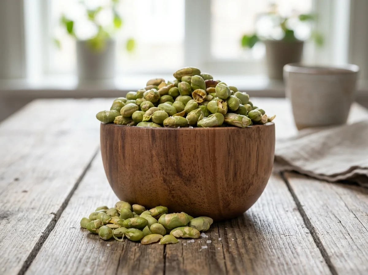 Pražené edamame fazuľky