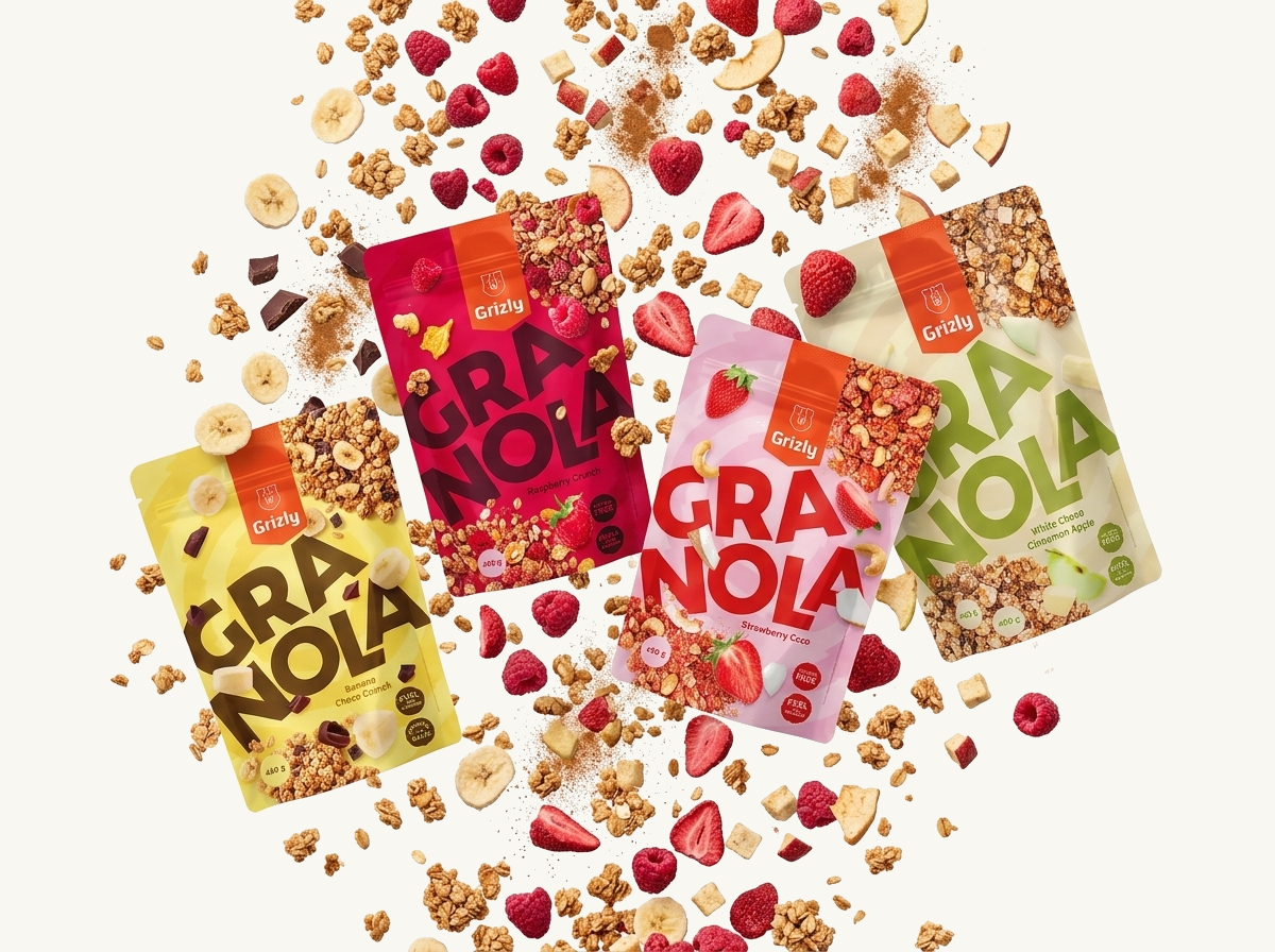 padajúca ovocná granola