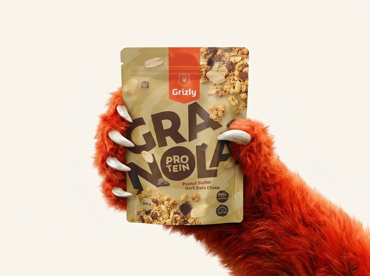 tlapa držiaca granolu