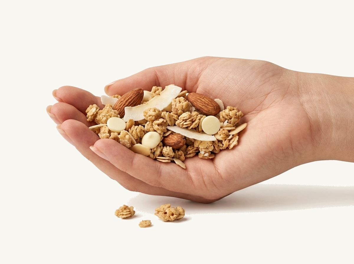granola v ruke