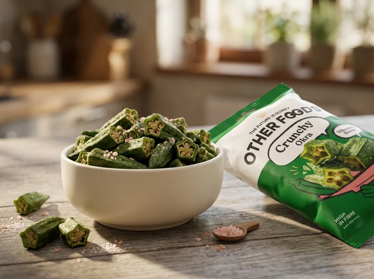 Chrumkavé okra chipsy