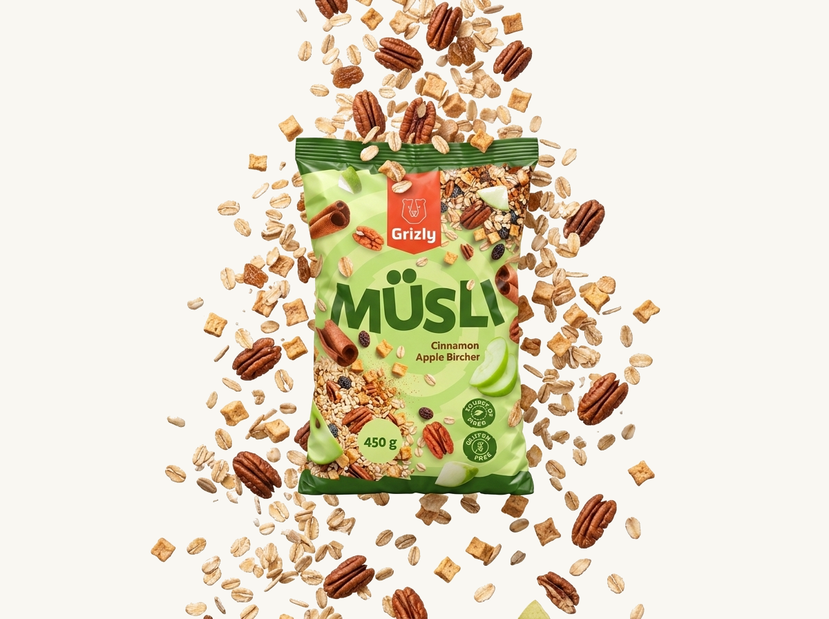 padajúce vločky a orechy