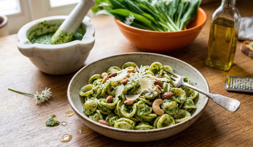 recept pesto z medvedieho cesnaku Grizly