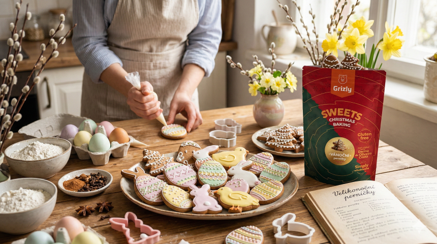 veľkonočné medovníky Grizly