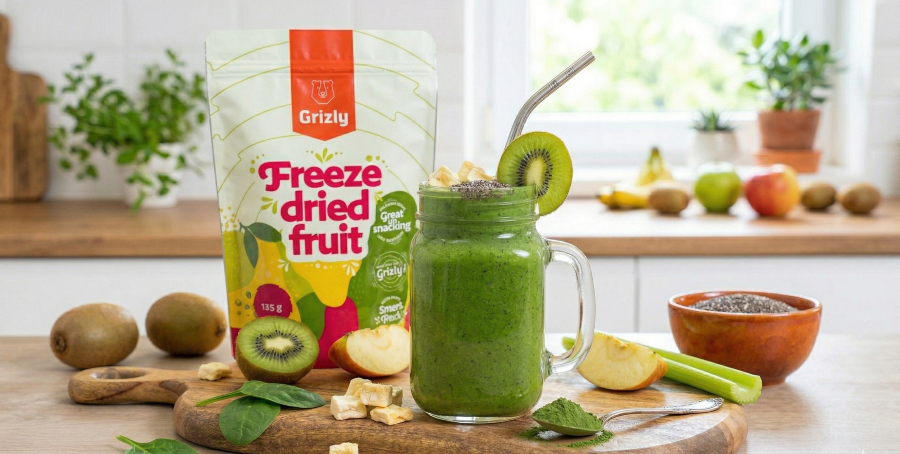 Recept na zelené smoothie Grizly
