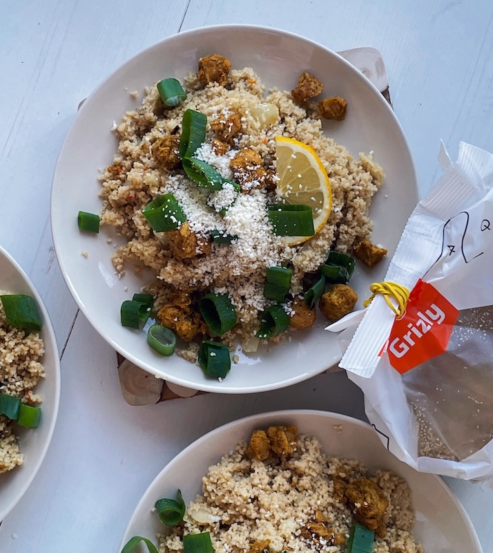 Veganský citronový kuskus