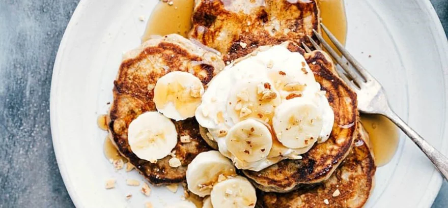 Banánové lievance so škoricou a tvarohom