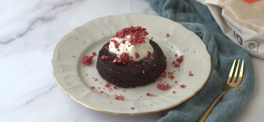 Recepty z mandľovej múky – čokoládový lava cake
