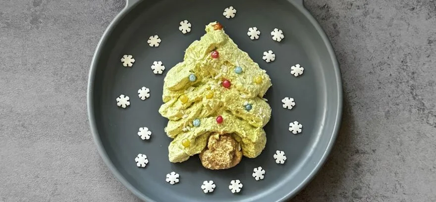 Chrumkavé snehové stromčeky