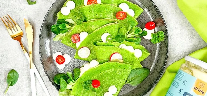 Zdravé špenátové palacinky