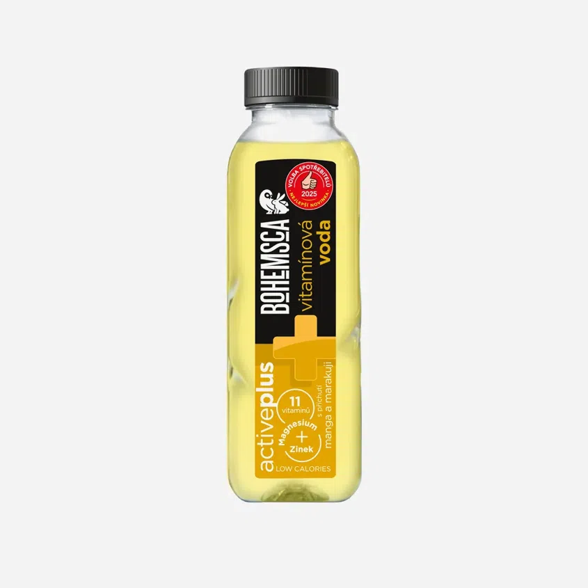 ACTIVE PLUS vitamin water MANGO a MARAKUJA 390 ml