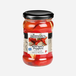 Almit Červené pikantné papriky plnené syrom