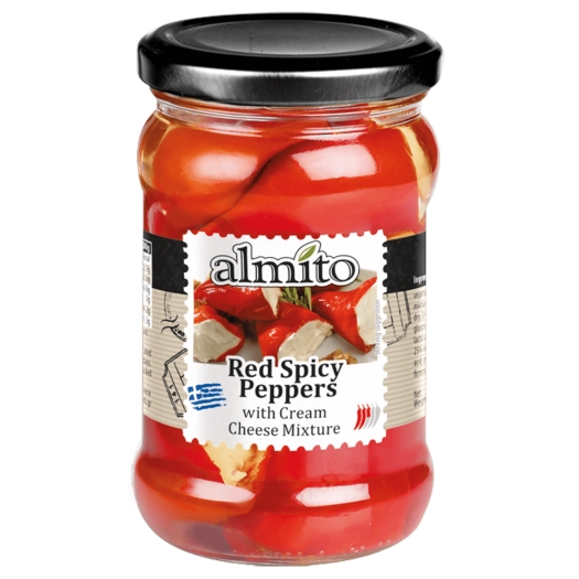 Almit Červené pikantné papriky plnené syrom