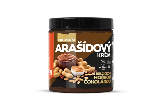 Arašidový krém s belgickou horkou čokoládou premium