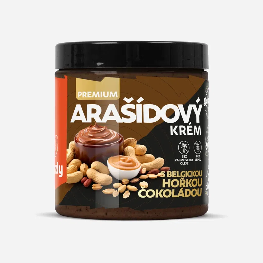 Arašidový krém s belgickou horkou čokoládou premium