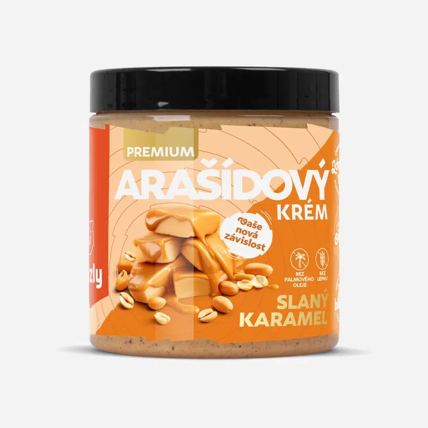 Arašidový krém slaný karamel premium