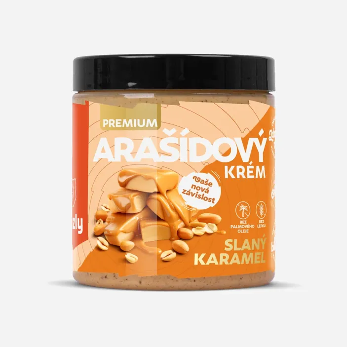 Arašidový krém slaný karamel premium