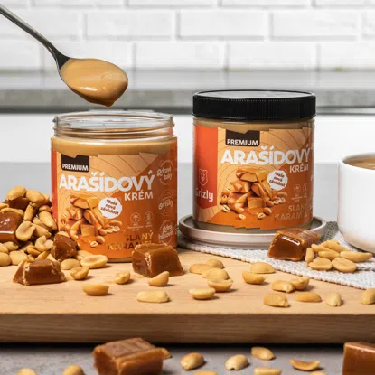 Arašidový krém slaný karamel premium