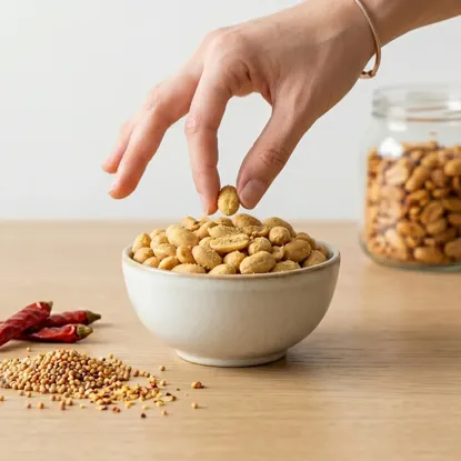 Arašidy pražené chilli a horčica