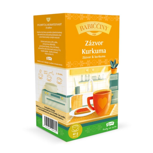 Babičkin čaj bylinný - zázvor a kurkuma