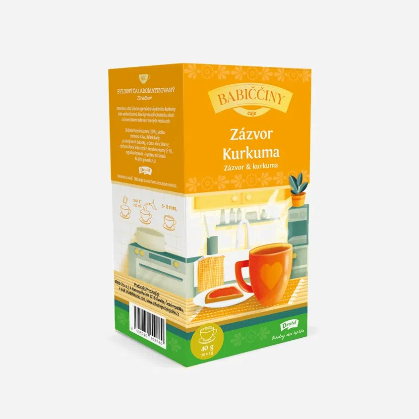 Babičkin čaj bylinný - zázvor a kurkuma