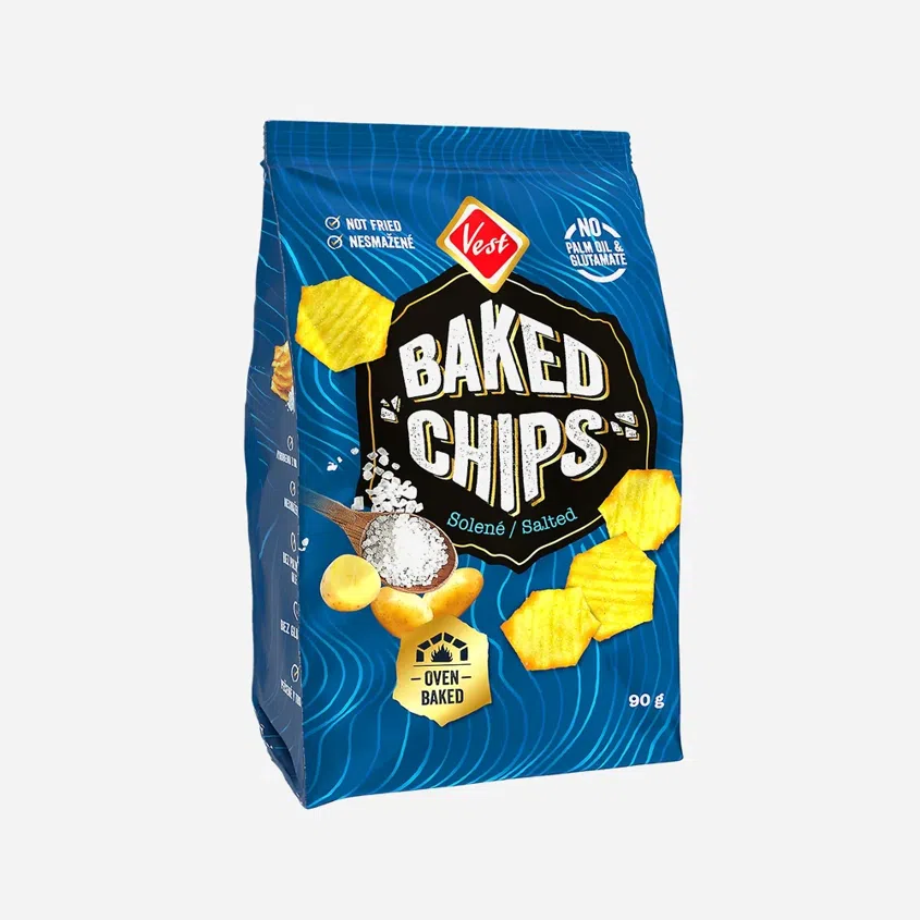 Baked chips solené