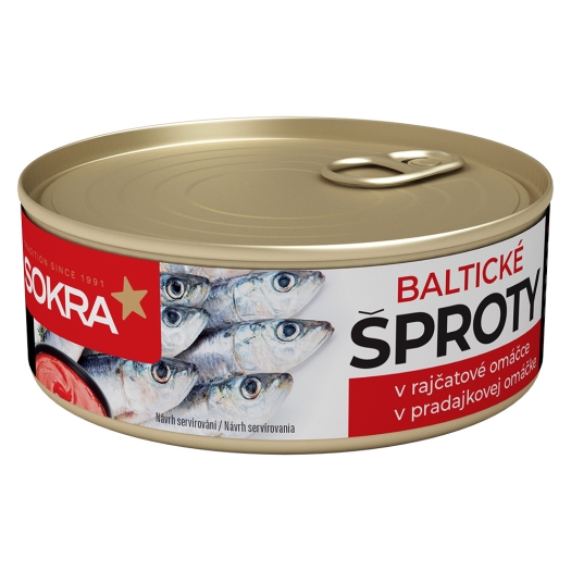 Baltické šproty v paradajkovej omáčke