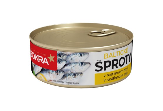 Baltické šproty v rastlinnom oleji