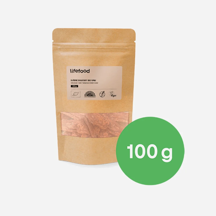 Banániky sušené RAW BIO