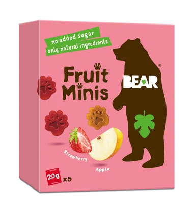 BEAR Fruit Minis jahoda a jablko