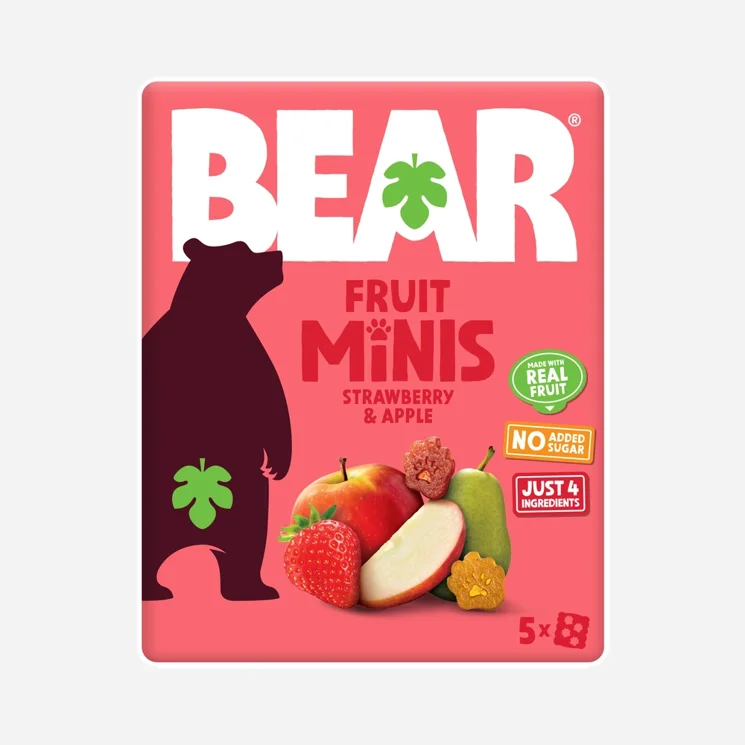 BEAR Fruit Minis jahoda a jablko