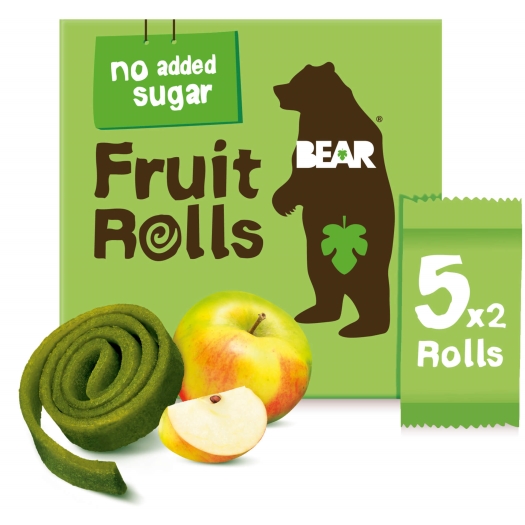 BEAR Fruit Rolls jablko ovocné rolované plátky 5x20 g