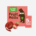BEAR Fruit Rolls jahoda ovocné rolované plátky 5x20 g
