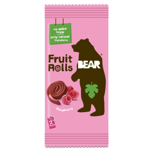 BEAR Fruit Rolls malina ovocné rolované plátky