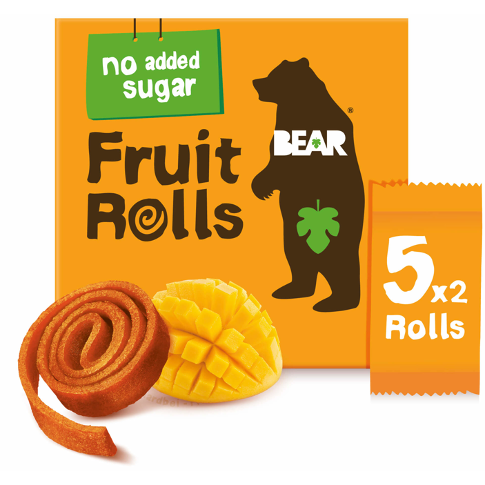 BEAR Fruit Rolls mango ovocné rolované plátky 5x20 g