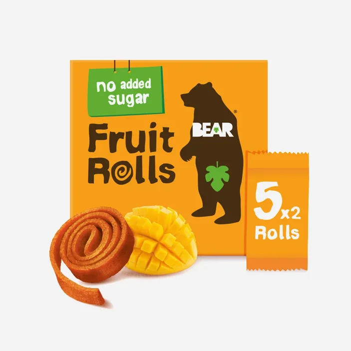 BEAR Fruit Rolls mango ovocné rolované plátky 5x20 g