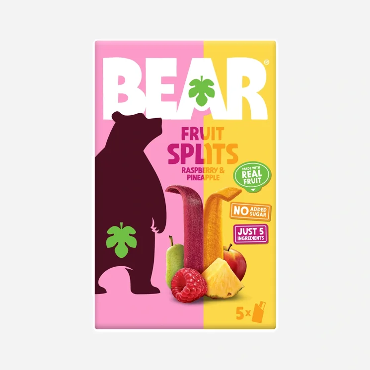 Bear Fruit Splits malina a ananás 5x20 g