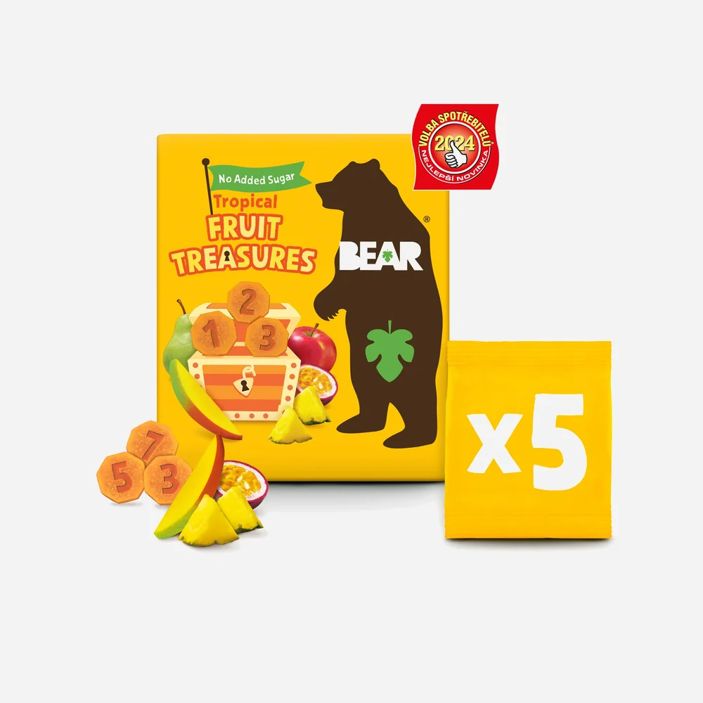 Bear Fruit Treasures Tropical mango a marakuja 5x20 g