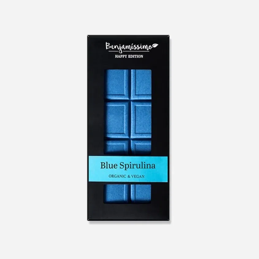 Benjamíssimo Čokoláda Modrá spirulina BIO