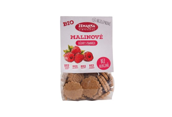 Bezlepková Pohanková - malinové sušienky BIO